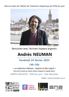 Rencontre : Andrés Neuman - La traduction littéraire : traduire et être traduit