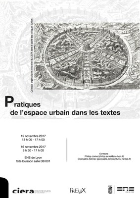 Affiche colloque pratiques de l'espace urbain