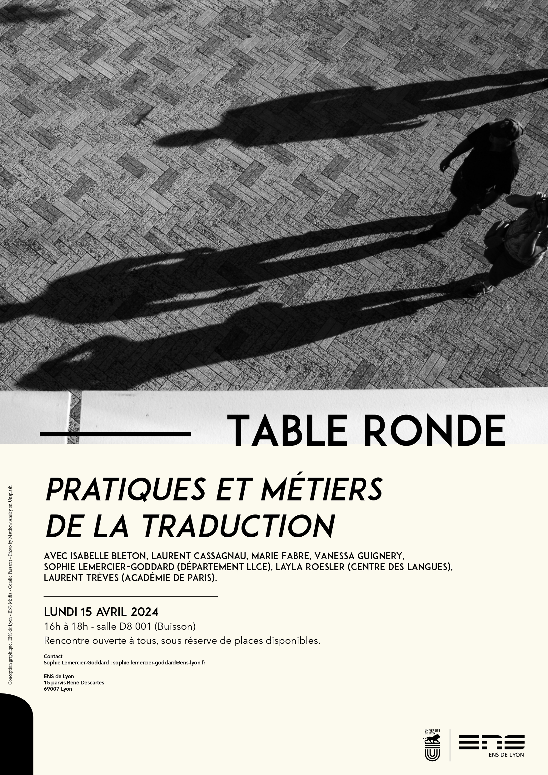 Table Ronde : Pratiques et métiers de la traduction